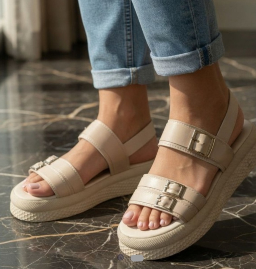 صندل لژدار دخترانه شیک تابستانه