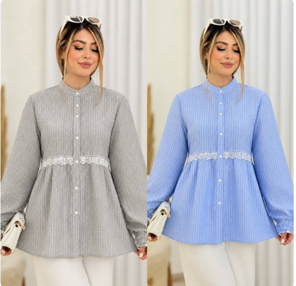 شومیز نخی خنک و راحت فانتزی